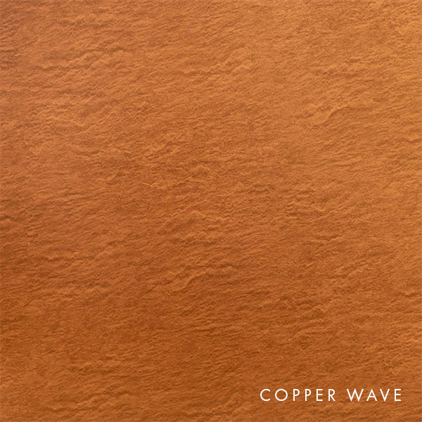 lux panel metallic swatch copper wave